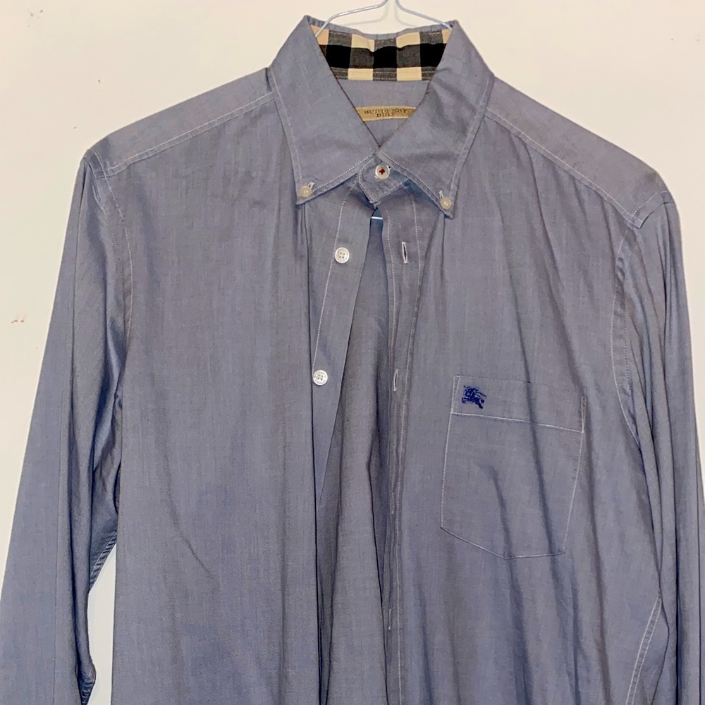 Burberry Blue Dress Shirt